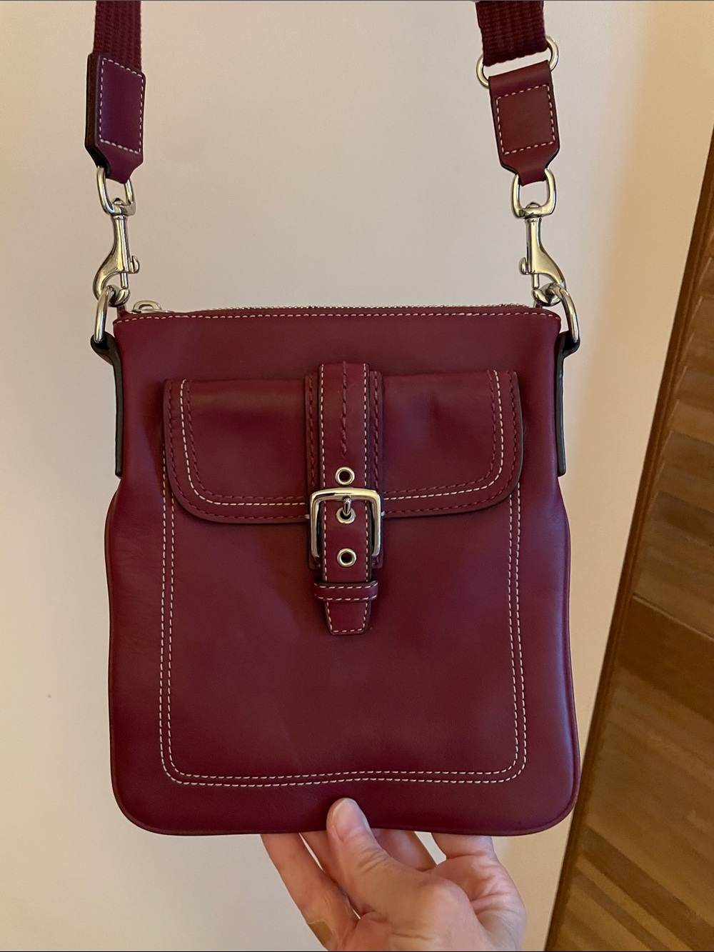Coach Hamptons leather swingpack